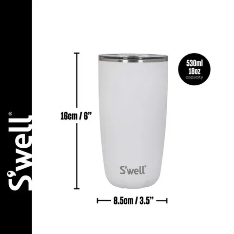 Cốc Giữ Nhiệt S’well Moonstone 530ml - Thiết Kế Thông Minh, Giữ Nhiệt Lâu, An Toàn, Dễ Dàng Vệ Sinh