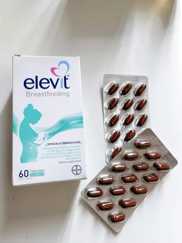 Viên uống bổ sắt Elevit Breastfeeding cho phụ nữ sau sinh hàng chuẩn Úc hộp 60v