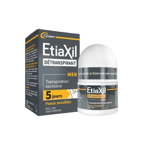 Lăn Khử Mùi Chuyên Sâu Etiaxil Cho Nam - Detranspirant Men Peaux 15ml Ngăn Mồ Hôi Hiệu Quả 5 Ngày