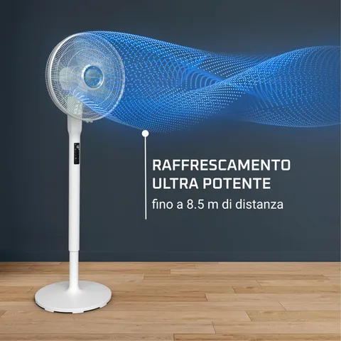 Quạt đứng Rowenta Vu5890 - Quạt làm mát siêu mạnh mẽ, yên tĩnh, điều khiển từ xa - Thiết kế hiện đại - Tiết kiệm năng lượng 65%