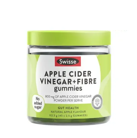 Kẹo giấm táo Swisse Apple Cider Vinegar + Fiber Gummies 45 viên của Úc