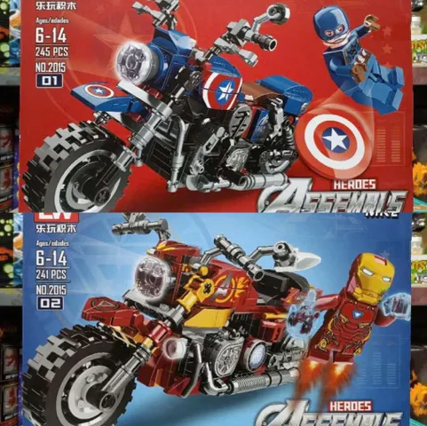 Đồ Chơi Lắp Ráp Xe Máy Siêu Nhân Người Nhện và Người Sắt - LEGO Spider-Man & Iron Man - Quà Tặng Sáng Tạo Cho Trẻ Em