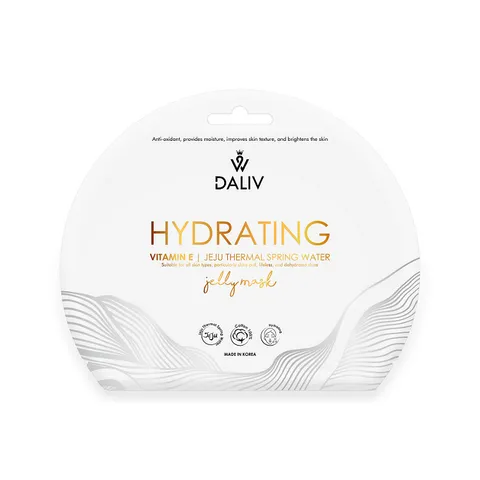 Combo 5 Mặt Nạ Daliv Vitamin E Dưỡng Ẩm Sâu, Tăng Đàn Hồi Da, Chứa Niacinamide và Nước Khoáng Jeju 30g