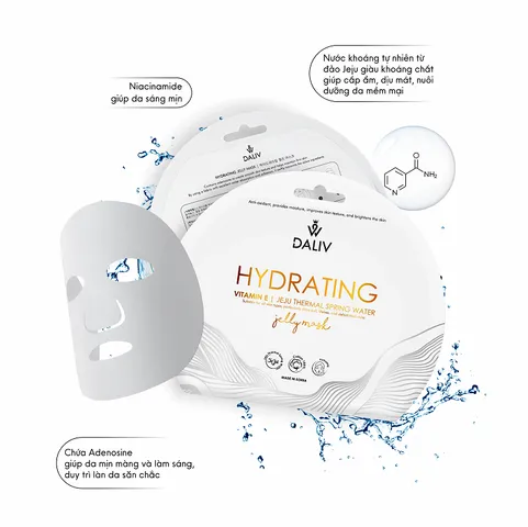 Combo 10 Mặt Nạ Dưỡng Ẩm Daliv Vitamin E - Chống Oxy Hóa, Tăng Đàn Hồi Da Mặt 30g, Phù Hợp Với Mọi Loại Da