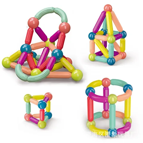 Đồ Chơi Xếp Hình Nam Châm 36/42/64 Chi Tiết - Phát Triển Tư Duy Cho Trẻ Em - An Toàn, Sáng Tạo, Giải Trí Gia Đình