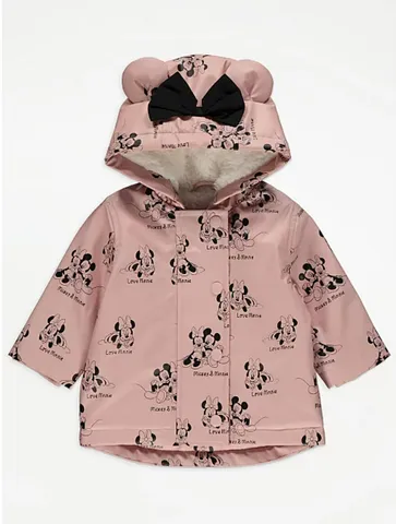 Áo Khoác Nữ Lót Lông Mickey - Siêu ấm áp, Chính Hãng Geo UK, Thời Trang Bé Gái, Săn Sale Chính Hãng
