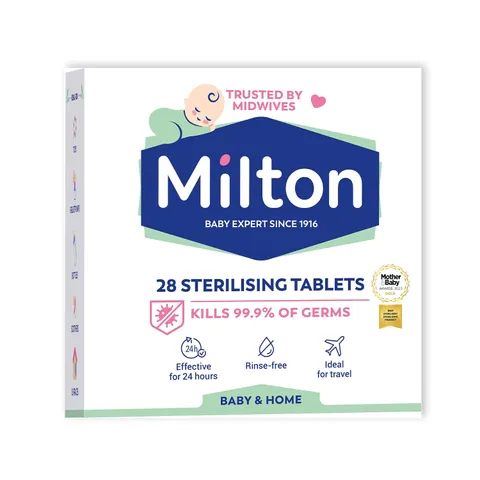 Viên Khử Trùng Milton 28 Viên - Giải Pháp Diệt Khuẩn Hiệu Quả Cho Bình Sữa và Đồ Chơi Trẻ Em, Bảo Vệ Sức Khỏe Bé Yêu
