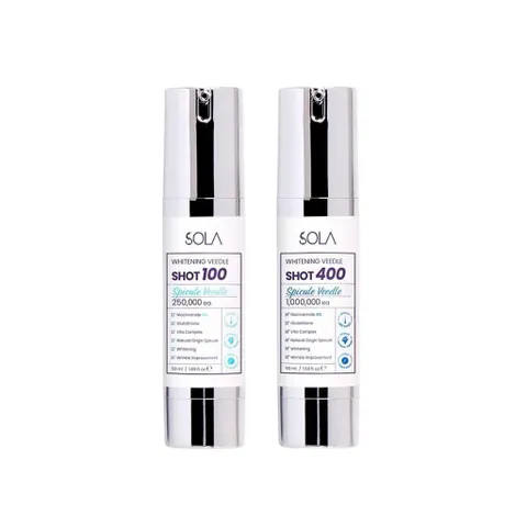 Vi Kim Sinh Học SOLA Whitening Veedle Shot - Serum Làm Sáng Da, Cung Cấp Độ Ẩm, Giảm Thâm Nám, Chống Lão Hóa Từ Thiên Nhiên