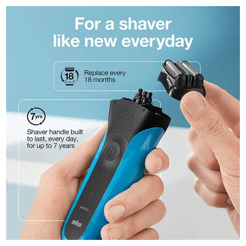 Máy cạo râu điện Braun Series 3 310S - Chính hãng Nhật Bản, 3 lưỡi cạo cao cấp, cạo ướt & khô, hiệu suất tối ưu cho nam giới
