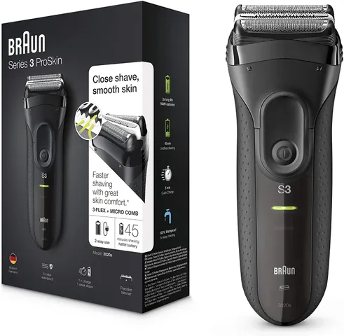 Máy cạo râu Braun series 3 3020S, máy cạo râu nam chính hãng nội địa Nhật