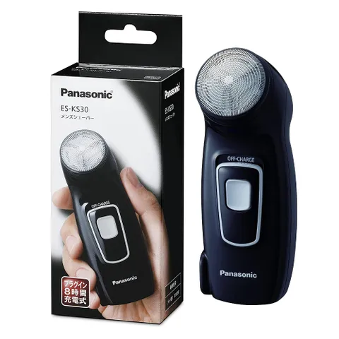 Máy Cạo Râu Mini Chính Hãng Panasonic ES-KS30-K - Sạc Pin, Tiết Kiệm Chỗ, Dành Cho Nam, Lưỡi Dao Thay Thế, Du Lịch Tiện Lợi