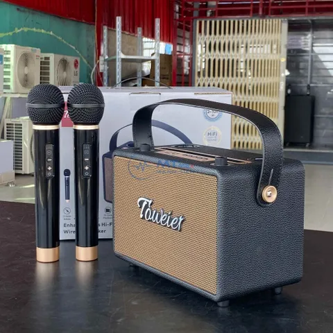 Loa Bluetooth Karaoke Towieer TW-328 - Âm Thanh Hi-Fi 20W, 2 Micro Không Dây, Kết Nối Bluetooth, Tiện Lợi Cho Tiệc Tùng & Du Lịch