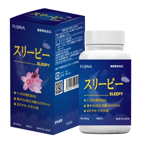 Sleepy Fujina viên uống hỗ trợ ngủ ngon (Hộp 80 viên)