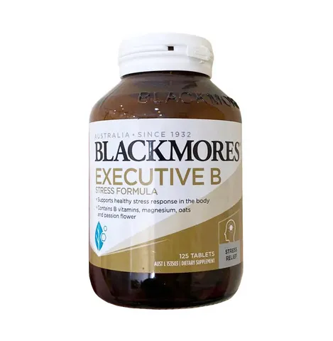 Viên Uống Hỗ Trợ Giảm Căng Thẳng Blackmores Executive B Stress Formula - Vitamin Nhóm B Từ Thiên Nhiên, Cải Thiện Giấc Ngủ 125 Viên
