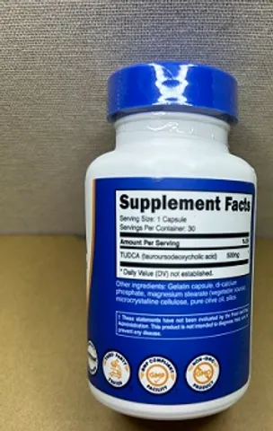 Viên Uống Nutricost TUDCA 500mg - Bảo Vệ Gan, Cải Thiện Chức Năng Gan, Giảm Men Gan, Hỗ Trợ Sức Khỏe Gan 30 Viên