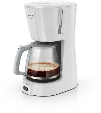 Máy pha cà phê Bosch TKA3A031 - Pha 10-15 tách, công suất 1100W, dung tích 1,25L, thiết kế hiện đại, tiện lợi cho gia đình và văn phòng.