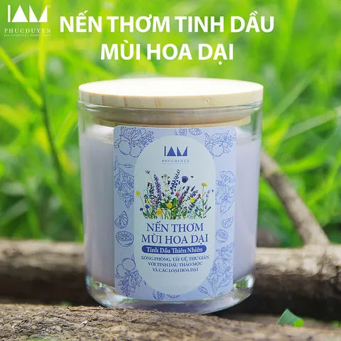Nến Thơm Gỗ Mộc Handmade 230gr - Tinh Dầu Thiên Nhiên Không Khói - Trang Trí Sang Trọng & Thư Giãn Tâm Trí, Quà Tặng Độc Đáo