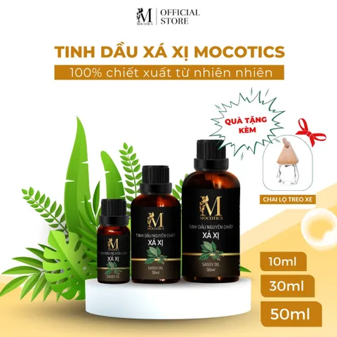 Tinh dầu xá xị nguyên chất Mocotics dung tích 5ml - 50ml giúp khử mùi, làm thơm phòng, oto hiệu quả