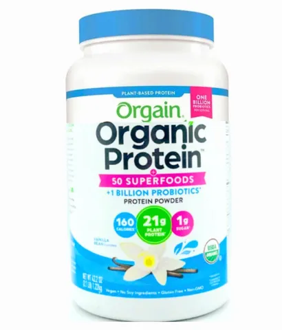 Bột Protein Hữu Cơ Orgain Organic Protein Superfoods 918g - Hương Vani, Dinh Dưỡng Kiểm Soát Cân Nặng, Phục Hồi Cơ Bắp