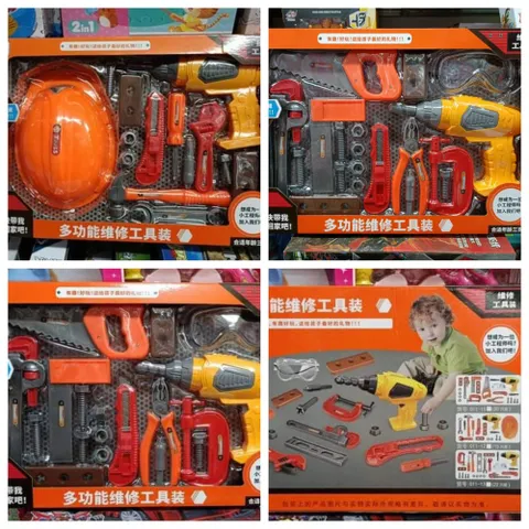 Đồ Chơi Máy Khoan Phát Tiếng Kêu 011-12 - Dụng Cụ Hỗ Trợ Cơ Khí Phát Triển Sáng Tạo Cho Trẻ Em Tuổi 3+