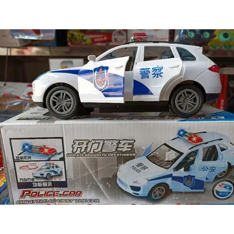 Bộ đồ chơi xe ô tô Police car chạy bằng pin, có đèn và âm thanh, mở được cửa (612)