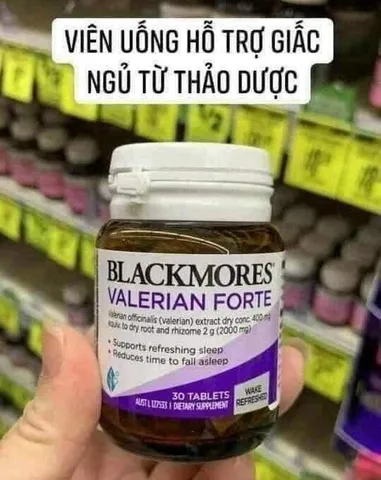 Viên uống hỗ trợ giấc ngủ Blackmores Valerian Forte 2000mg Úc, 30v