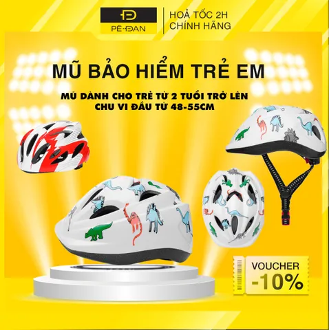 Mũ Bảo Hiểm Thể Thao Trẻ Em Dùng Cho Xe Đạp Xe Máy Pa Tin PÊ ĐAN SHOP