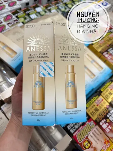 ANESSA Xịt Chống Nắng Dưỡng Da Đa Năng Perfect UV SPF50+ PA++++ 60g - Bảo Vệ Hoàn Hảo, Chống Nắng Hiệu Quả, Thiết Kế Tiện Lợi