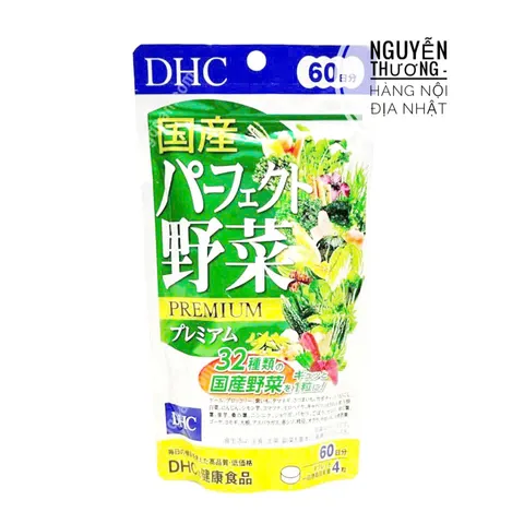 Viên uống DHC bổ sung 32 loại rau củ tự nhiên - Giàu vitamin và khoáng chất hỗ trợ sức khỏe, 240 viên Nhật Bản