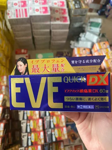 Viên uống hỗ trợ hạ sốt giảm đau đầu Eve Quick DX 60 viên