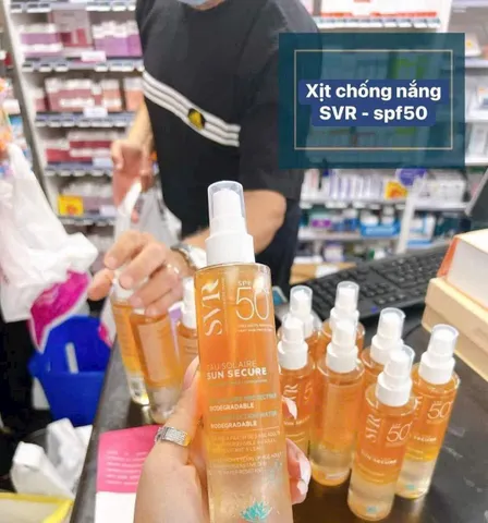 Xịt chống nắng SVR Pháp 200ml