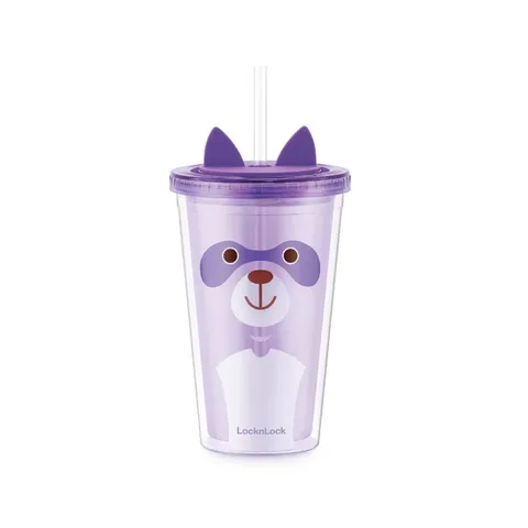 Ly nhựa 2 lớp Animal LocknLock Double Wall Cold Cup 520ml HAP511 - HAP512