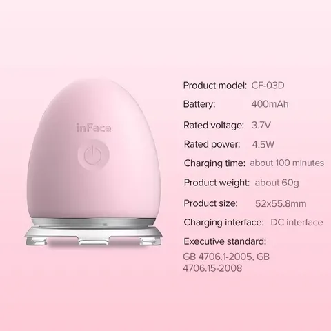 Máy Massage Rung Chăm Sóc Da Mặt XIAOMI Inface CF-03D - Công Nghệ Ion Âm, Trẻ Hóa Da, Cải Thiện Tình Trạng Da, Tiện Lợi Và Dễ Sử Dụng