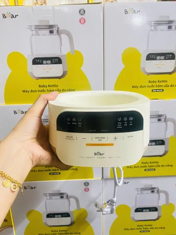 Máy Đun Nước Pha Sữa Bear WW-4H12W - Bình Đun Nước Khử Clo Giữ Ấm Đun Siêu Tốc 1,3L, Tiện Lợi Cho Mẹ Và Bé