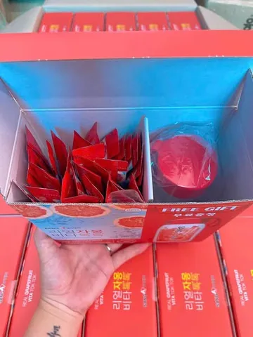 TRÀ BƯỞI GIẢM CÂN SANGA HÀN QUỐC- HỘP 30 GÓI KÈM BÌNH PHA