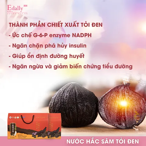 Nước hắc sâm tỏi đen Hya Pyung Sam - Chiết xuất nhân sâm đen Hàn Quốc, hỗ trợ sức khỏe, tăng cường đề kháng và làm đẹp da 50ml x30 túi
