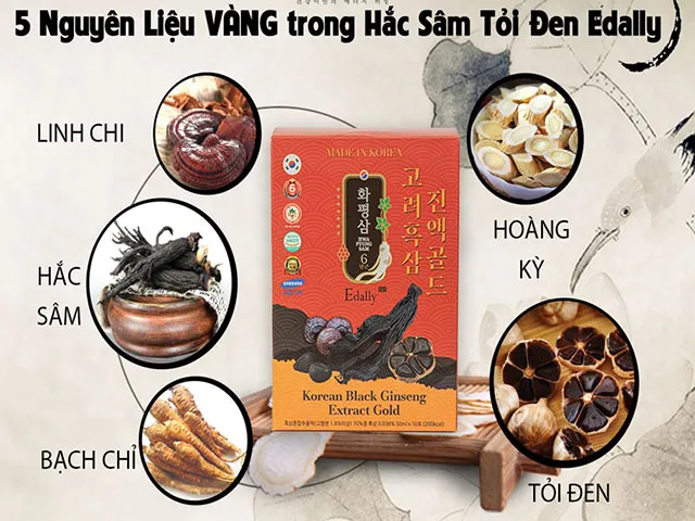 Nước hắc sâm tỏi đen Hya Pyung Sam - Chiết xuất nhân sâm đen Hàn Quốc, hỗ trợ sức khỏe, tăng cường đề kháng và làm đẹp da 50ml x30 túi
