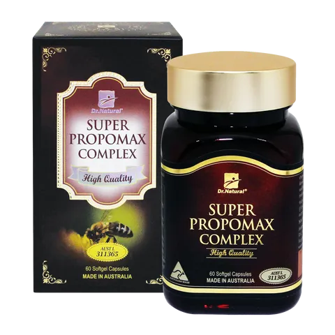Viên Uống Keo Ong Úc Super Propomax Complex 60 Viên - Tăng Cường Miễn Dịch và Sức Khỏe từ Propolis, Maca và Vitamin D