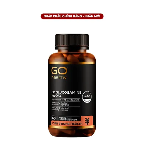 Viên Uống Bổ Xương Khớp GO Glucosamine 1500mg 60 Viên - Hỗ Trợ Khớp Khỏe Mạnh, Giảm Đau Nhức, Dễ Dàng Vận Động
