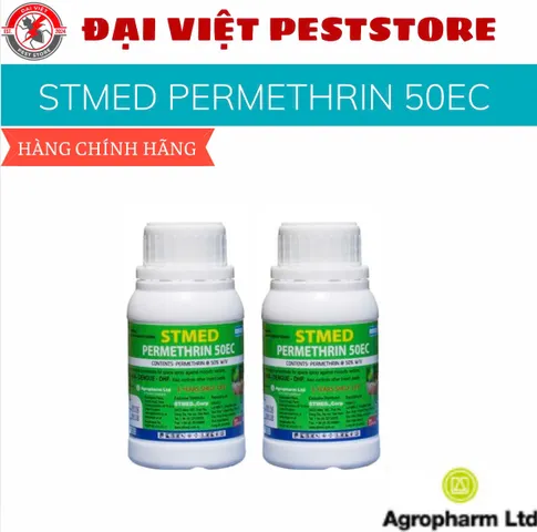 Chế phẩm diệt muỗi STMED PERMETHRIN 50EC 100ml - Giải pháp hiệu quả, an toàn từ Anh Quốc cho không gian sống sạch sẽ và thoáng mát
