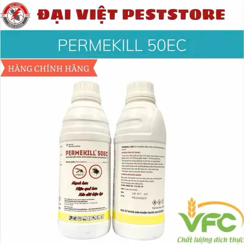 Chế Phẩm Diệt Muỗi PERMEKILL 50EC - Chai 1 Lít Siêu Tiết Kiệm, Bảo Vệ Khỏi Muỗi và Côn Trùng, An Toàn Cho Gia Đình