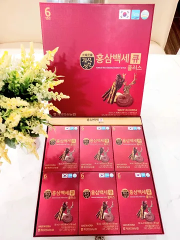 Nước Hồng Sâm Nhung Hươu LInh Chi Q Plus - Hộp 30 Gói 50ml - Tăng Cường Sức Khỏe, Bồi Bổ Cơ Thể, Hỗ Trợ Miễn Dịch