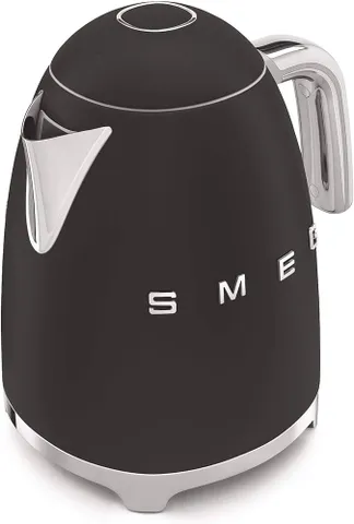 Ấm Siêu Tốc Smeg KLF04 - Bình Đun Nước Thép Không Gỉ Màu Đen, Kiểm Soát Nhiệt Độ 1.7L, Thích Hợp Pha Trà, Cà Phê Tại Nhà