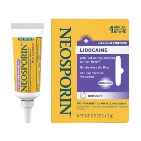 Kem mỡ kháng viêm, xoa dịu nhanh Neosporin Lidocaine Ointment