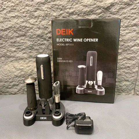 Máy Mở Nút Chai Rượu Vang Tự Động DEIK KP1111 - Thiết Kế Sang Trọng, Tiện Lợi, Chất Liệu Cao Cấp, Dễ Dàng Sử Dụng