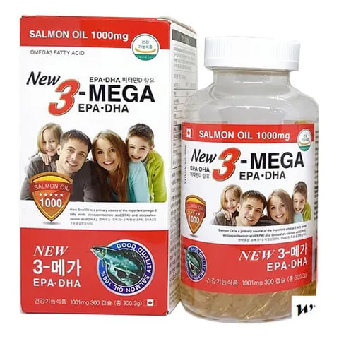 Dầu cá Omega 3 Hàn Quốc - New 3 Mega EPA DHA 300 viên 207112