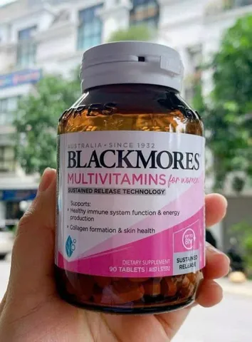 Vitamin tổng hợp cho phụ nữ Blackmores 60 viên - Tăng cường sức khỏe, làm đẹp da, hỗ trợ collagen và sức đề kháng