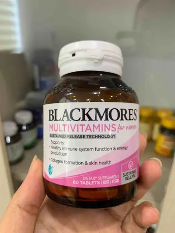 Vitamin tổng hợp cho phụ nữ Blackmores 60 viên - Tăng cường sức khỏe, làm đẹp da, hỗ trợ collagen và sức đề kháng