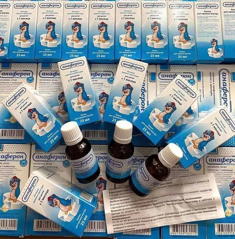 Siro tăng đề kháng cho bé Anaferon chính hãng của Nga 25ml cho trẻ từ 1 tuổi