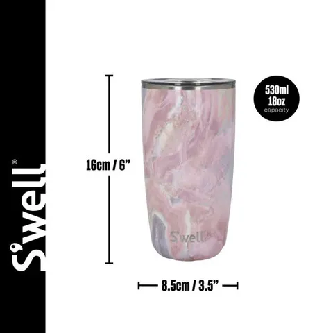 Cốc Giữ Nhiệt S’well Geode Rose Kèm Nắp, 530ml